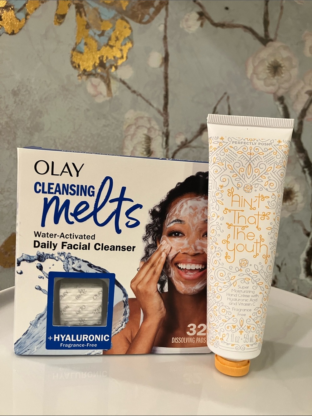Fragrance Free Plus Hyaluronic Bundle OLAY Cleansing Melts Cleanser & Hand Cream